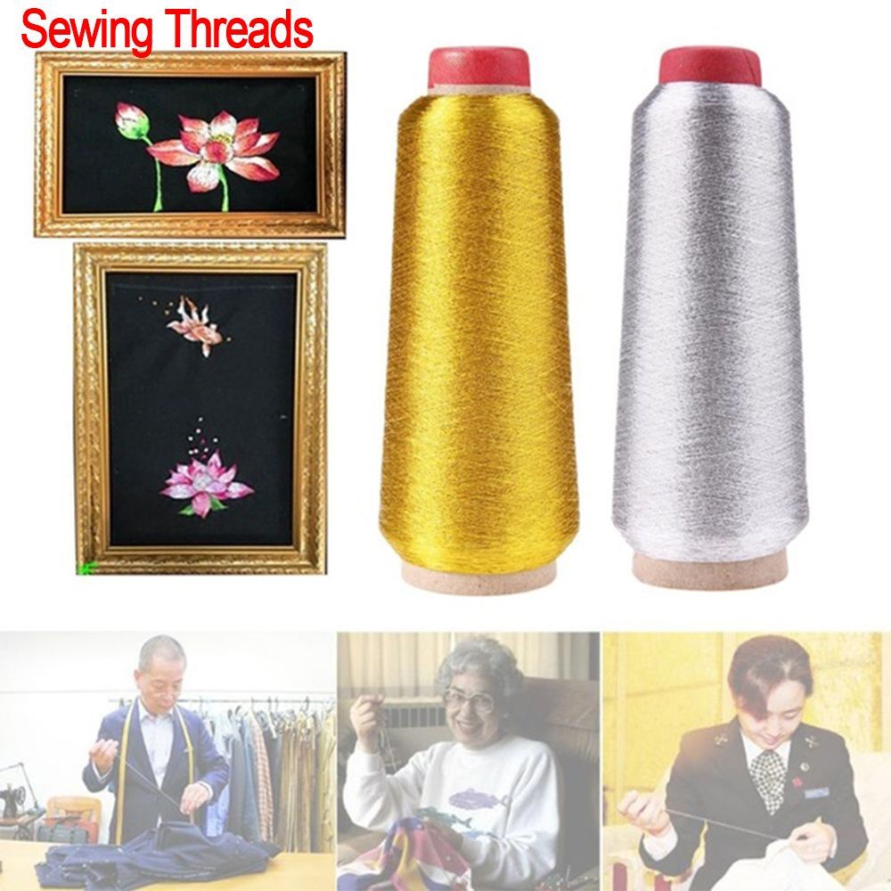 Embroidery Thread Yarn - Altın/gümüş nakış konuları bilgisayar çapraz dikiş