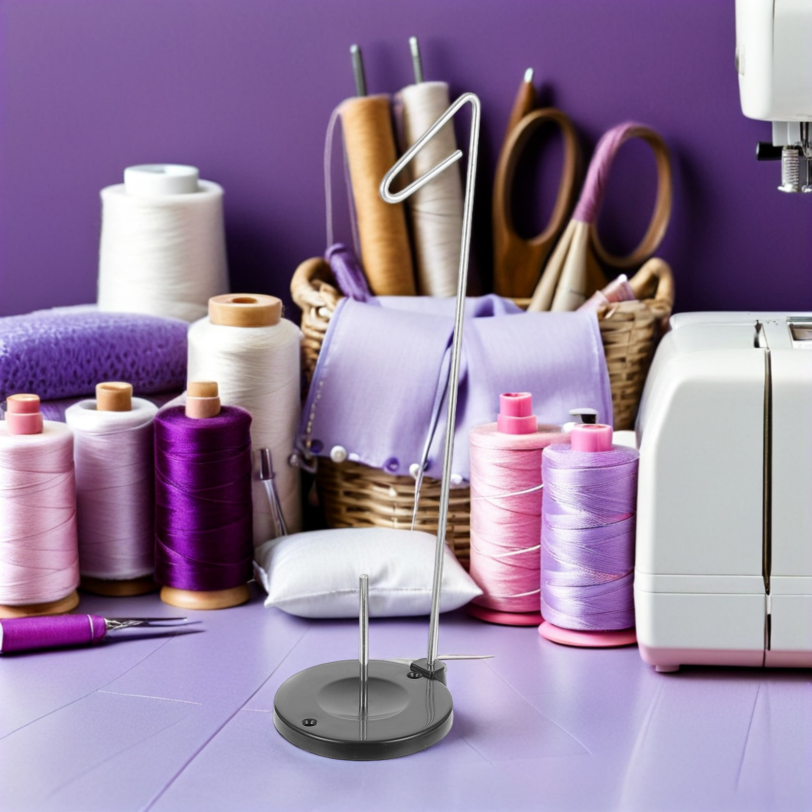 Embroidery Thread - 4 Adet Ayarlanabilir Plastik Konik İplik