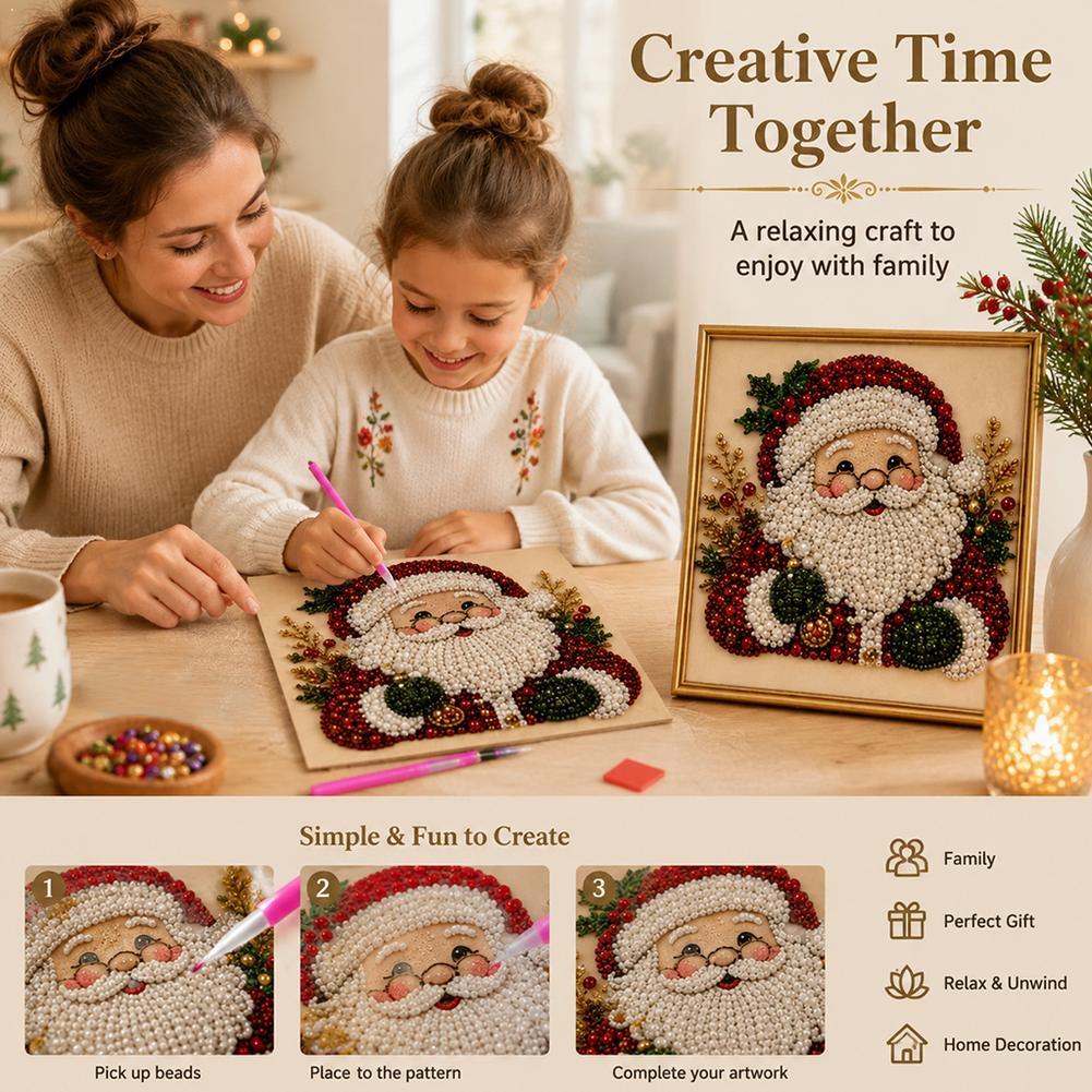 Noel Baba İnci Sanatı DIY Kiti - Embroidery Frame incelemesi ve fiyatı