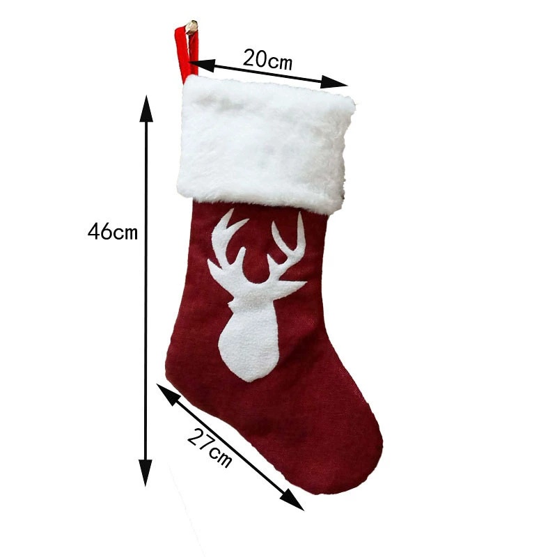 Kırmızı Noel Baba Çorabı Geyik - Embroidery Xmas Stocking incelemesi ve fiyatı