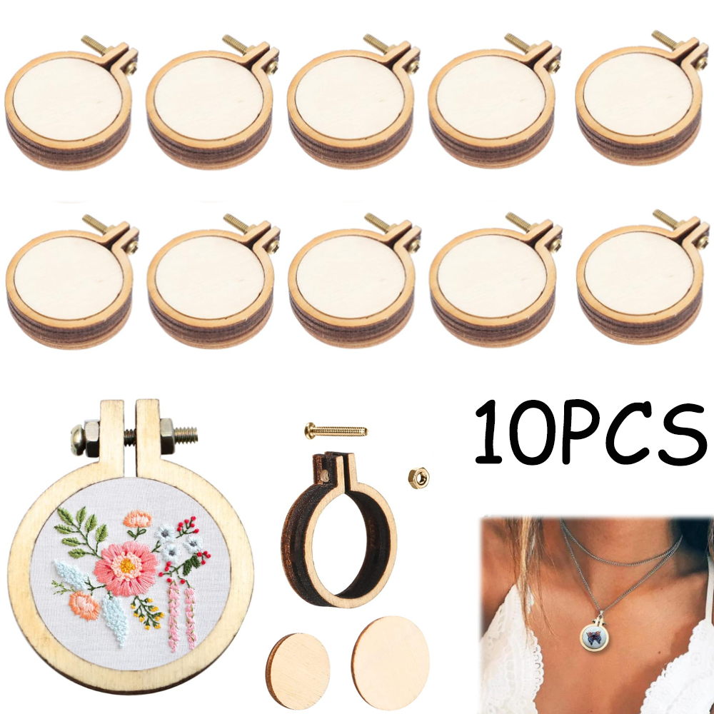 10 adet/takım Ahşap Mini Nakış - Stitch Marker Ring incelemesi ve fiyatı