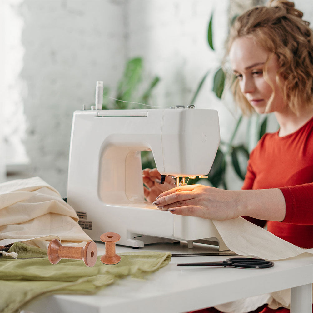 7 adet ahşap iplik makaraları  - Embroidery Thread Yarn incelemesi ve fiyatı