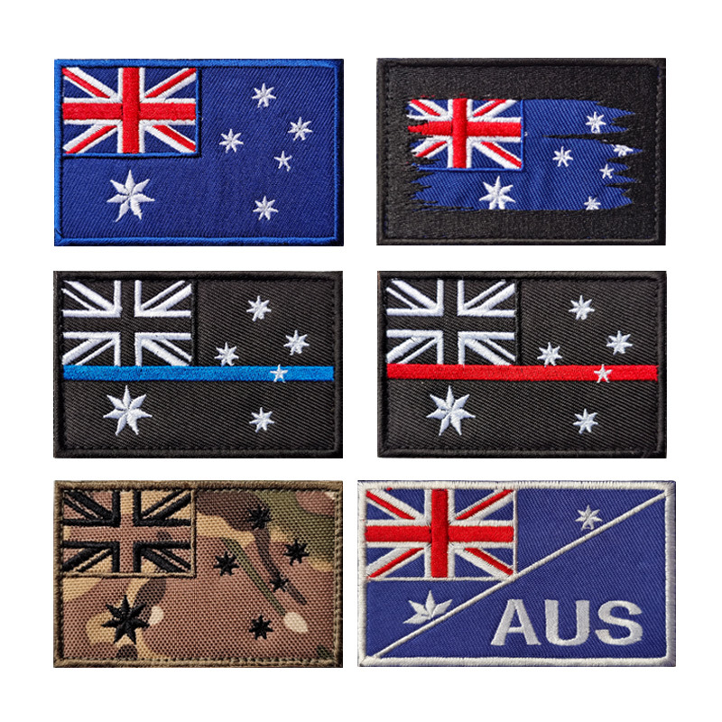 Avustralya bayrakları IR yansı - Embroidery In Australia incelemesi ve fiyatı