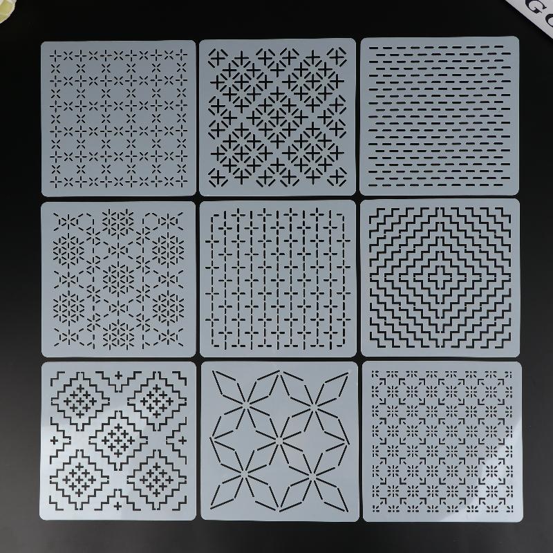 9/32 adet Sashiko Nakış Şablon - Embroidery Gift incelemesi ve fiyatı