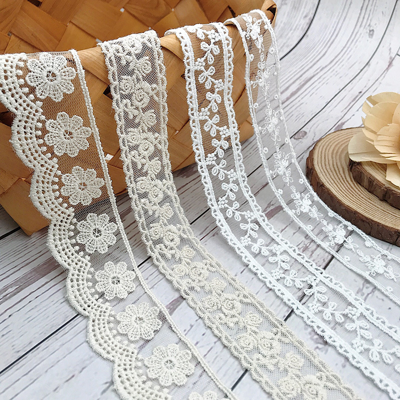 3 Yards/Lot Nakış Beyaz Bej Pa - Embroidery Thread Yarn incelemesi ve fiyatı