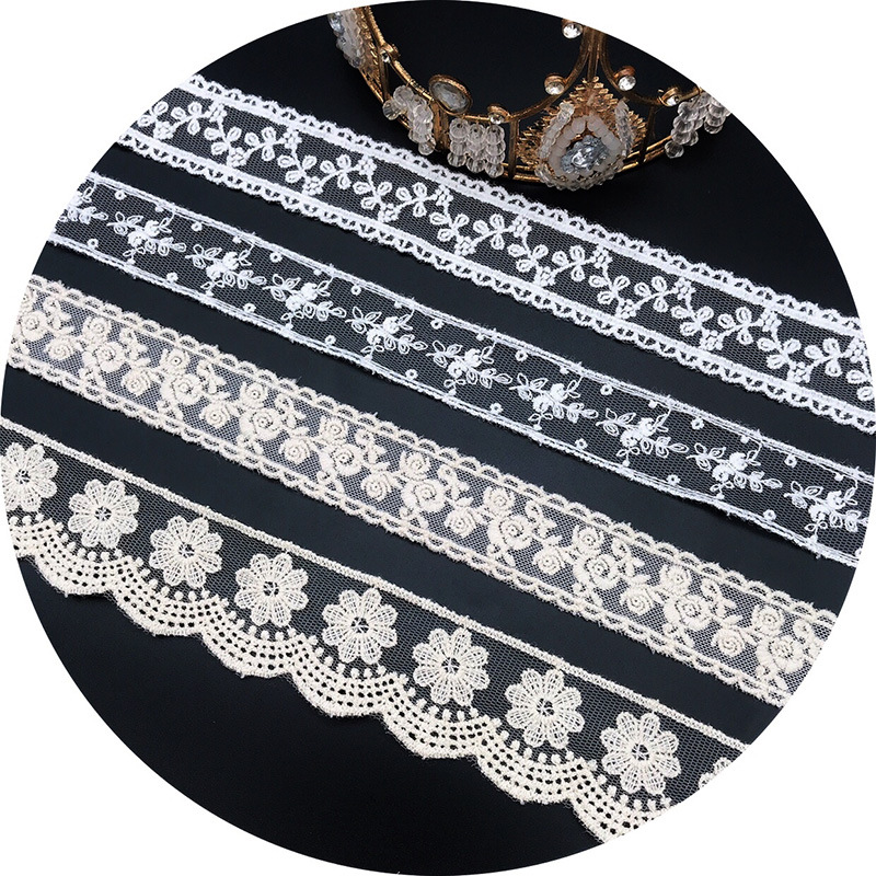 3 Yards/Lot Nakış Beyaz Bej Pa - Embroidery Thread Yarn incelemesi ve fiyatı