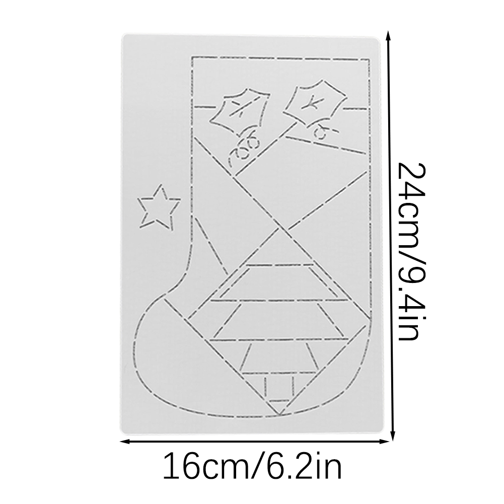 DIY Noel Çorap Patchworks Sten - Embroidery Xmas Stocking incelemesi ve fiyatı